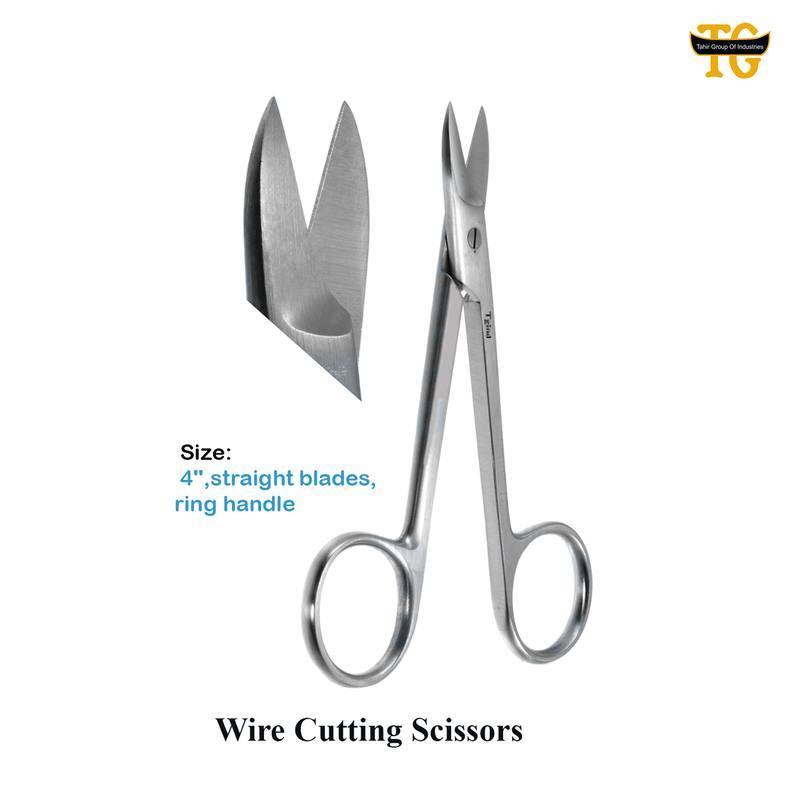 Wire Cutting Scissors, surgical instruments, TGI's own catalog photograph