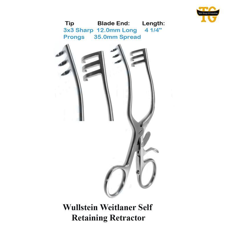 Wullstein Weitlaner Self Retaining Retractor, surgical instruments, TGI's own catalog photograph