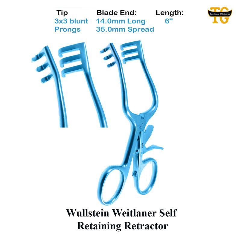 Wullstein Weitlaner Self Retaining Retractor, surgical instruments, TGI's own catalog photograph