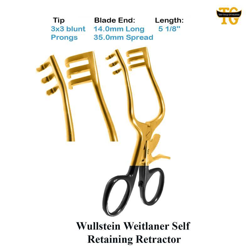 Wullstein Weitlaner Self Retaining Retractor, surgical instruments, TGI's own catalog photograph