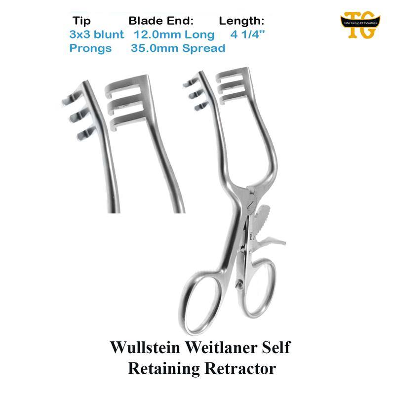 Wullstein Weitlaner Self Retaining Retractor, surgical instruments, TGI's own catalog photograph