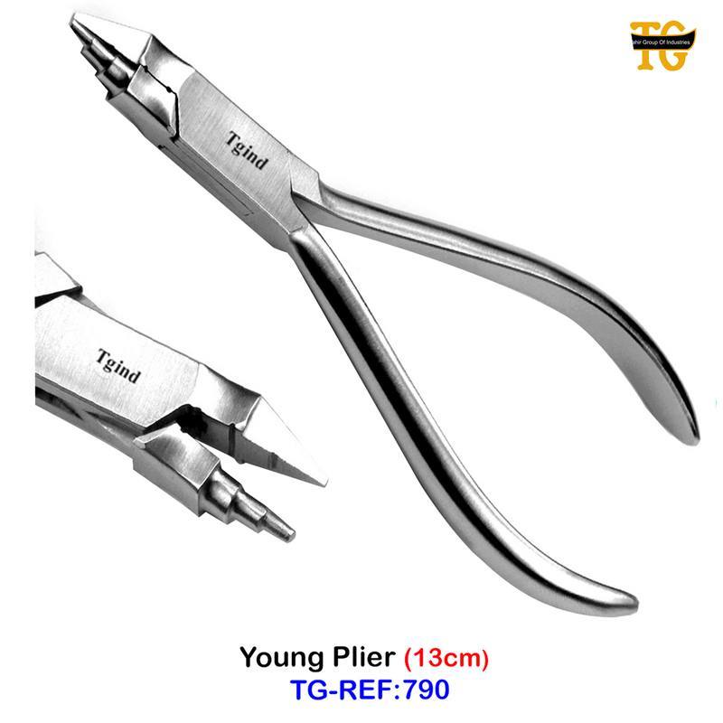 Young Plier, dental instruments, TGI's own catalog photograph