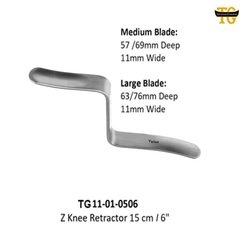 Z Knee Retractor, orthopedic instruments, TGI's own catalog photograph