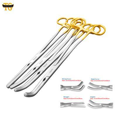 Zephyr Hysterectomy Clamp, gynecology instruments, TGI's own catalog photograph